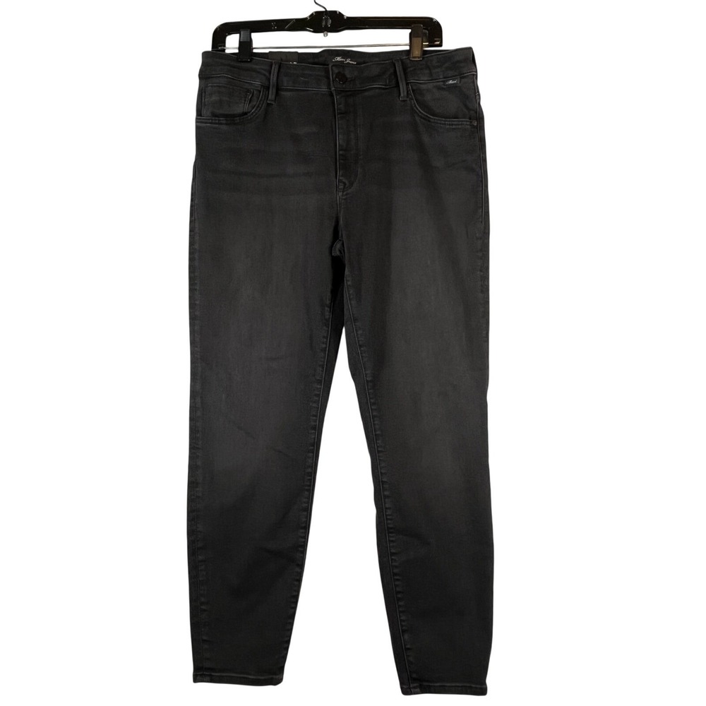 NWT Mavi Womens Tess 33x27 Jeans High Rise Skinny Black Stretch Denim Pants Soft